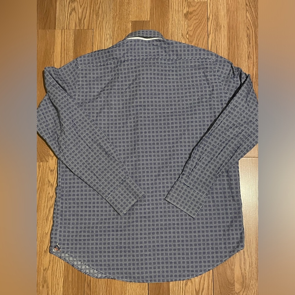 Robert Graham Men Plaid Embroidered Decorative Collar & Cuff Long Sleeve Shirt - Picture 9 of 9